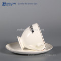 200ml Brand Customized Fine Ceramic Coffee Cup And Saucer